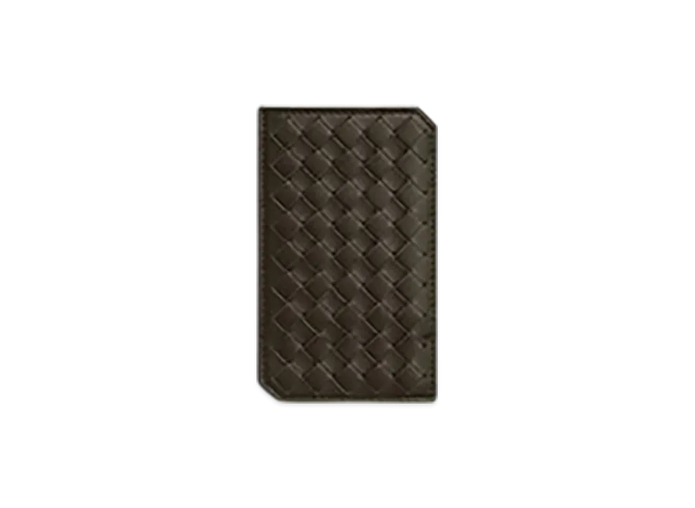 Bottega Veneta Intrecciato Piccolo Vertical Card Case "Khaki"