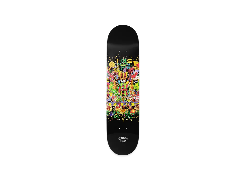 HUF x Evisen Skateboards Allstar Deck "Black"