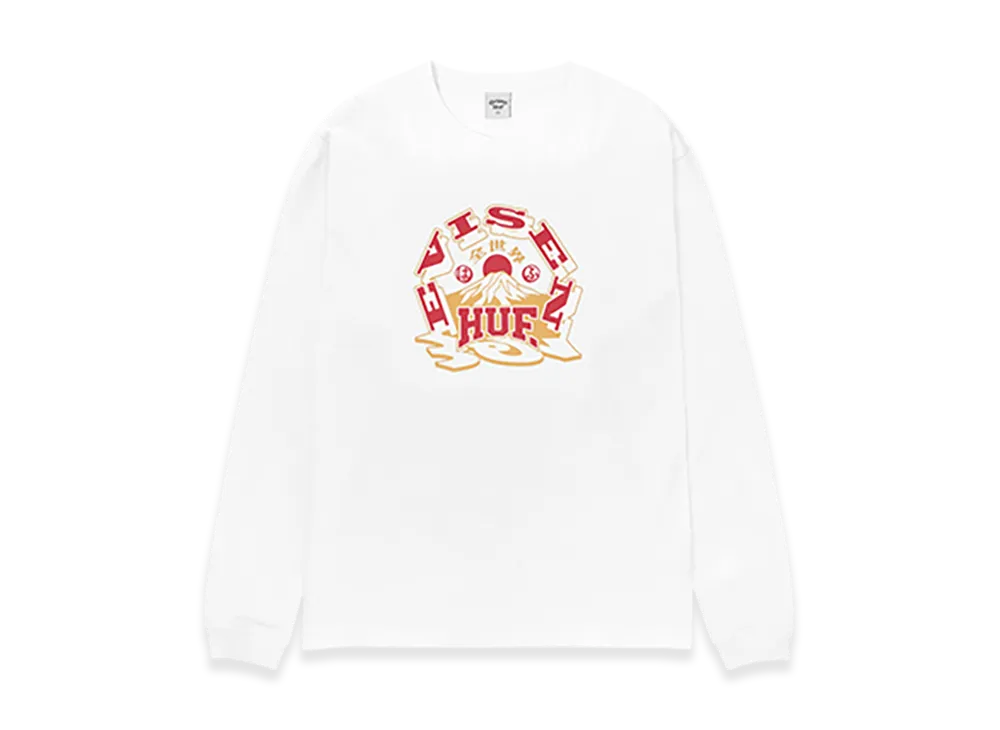 HUF x Evisen Skateboards HUFUJI LS Tee "White"