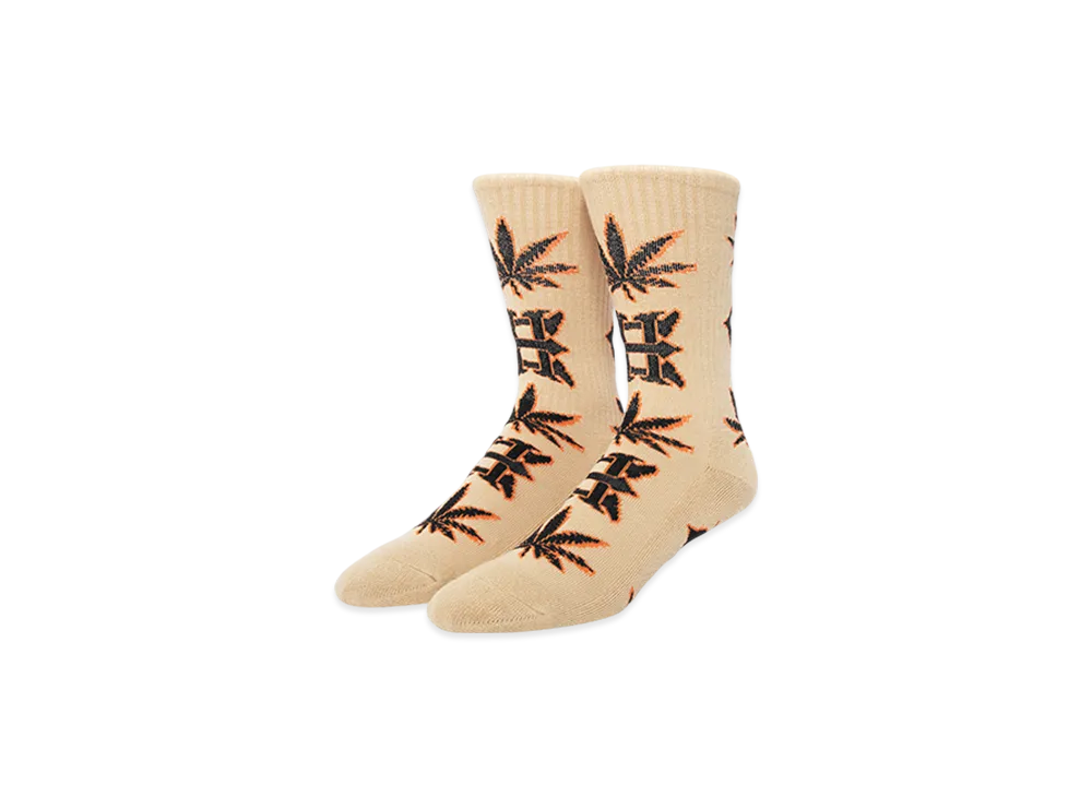 HUF x Evisen Skateboards Logo Socks "Beige"