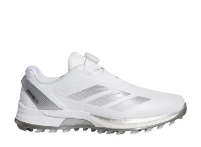 adidas Adizero ZG Lo Boa Spikeless Golf "Cloud White/Iron Metallic/Silver Metallic"