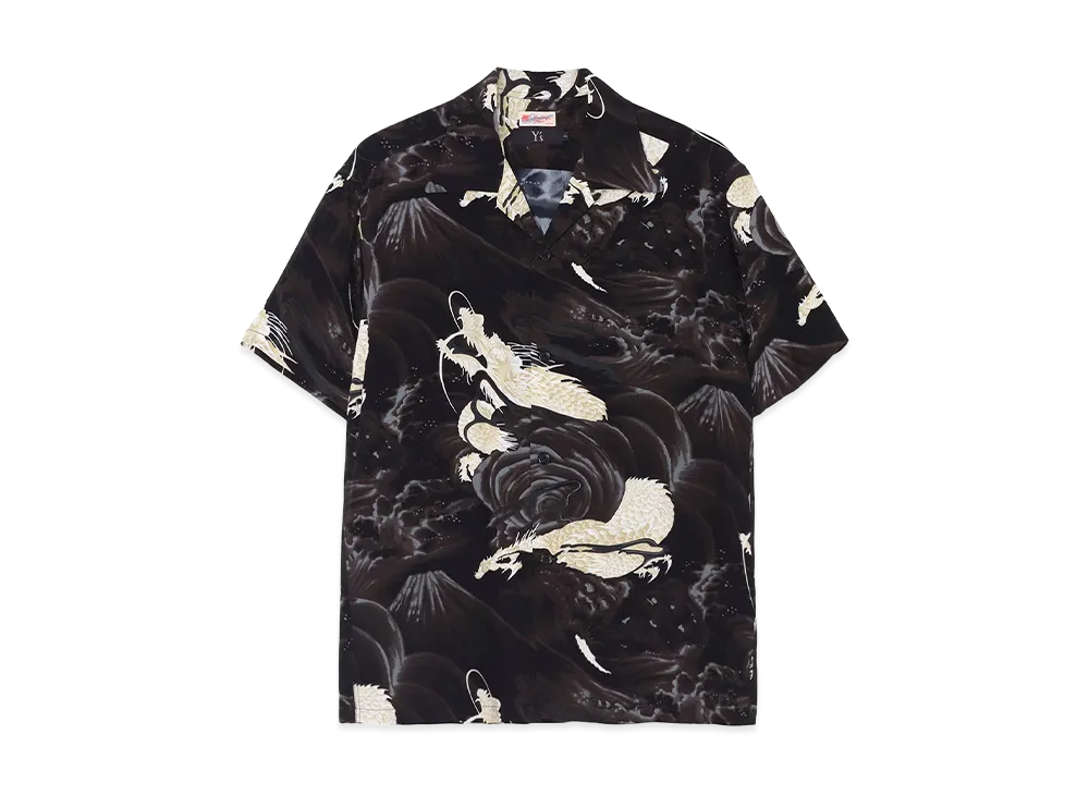 Y's x SUN SURF Aloha Shirt "Black"