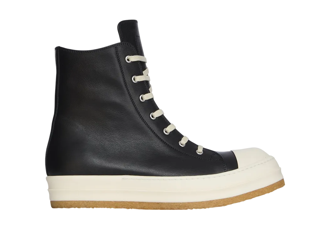 リックオウエンス ウィメンズ FW25 コンコルディアンズ クレープ スニーカー "ブラック/ミルク/ミルク"