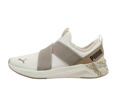 Puma Women's Softride Harli Slip-On M "Warm White/Ice Coffee"
