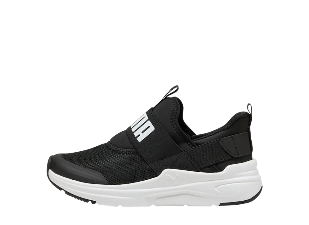 プーマ GS ソフトライド ワイヤード2 イーズイン "プーマブラック/プーマホワイト" (キッズ)