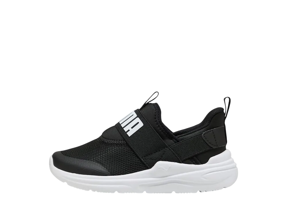 プーマ PS ソフトライド ワイヤード2 イーズイン "プーマブラック/プーマホワイト" (キッズ)