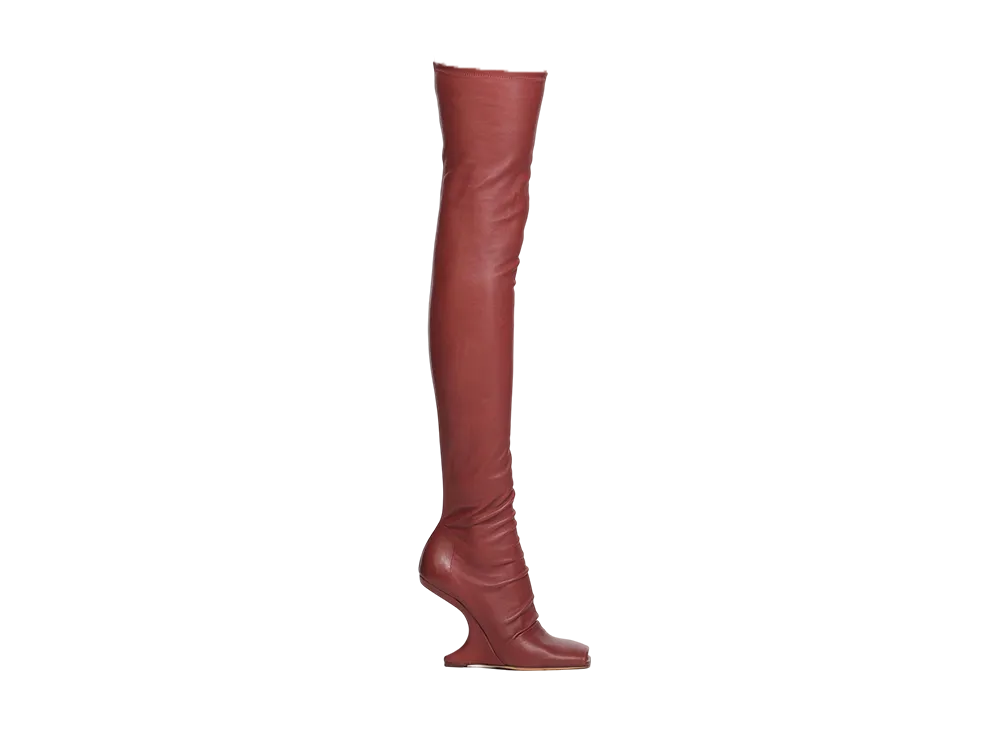 リックオウエンス ウィメンズ FW25 コンコルディアンズ カンチレバー11 サイハイ "ローズウッド"