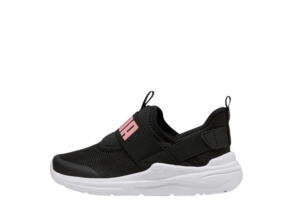 プーマ PS ソフトライド ワイヤード2 イーズイン "プーマブラック/ピンクスケープ/プーマホワイト" (キッズ)