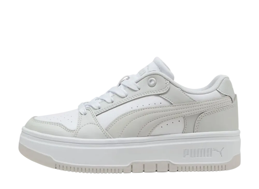 プーマ ウィメンズ リバウンド フェム ロー "プーマホワイト/フェザーグレー"