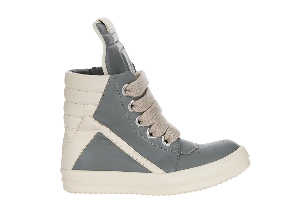 Rick Owens Women's FW25 Concordians Jumbolace Geobasket "Washed Indigo/Milk/Milk"