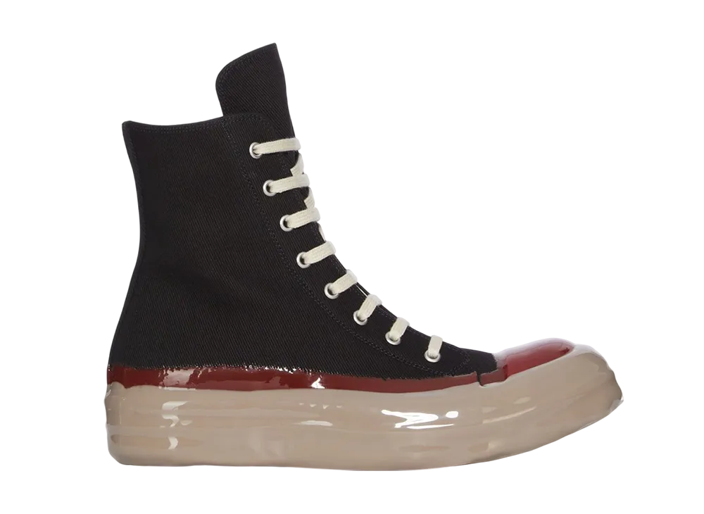 Rick Owens DRKSHDW Women's FW25 Concordians Sneaks "Black/Red/Drk Beige"