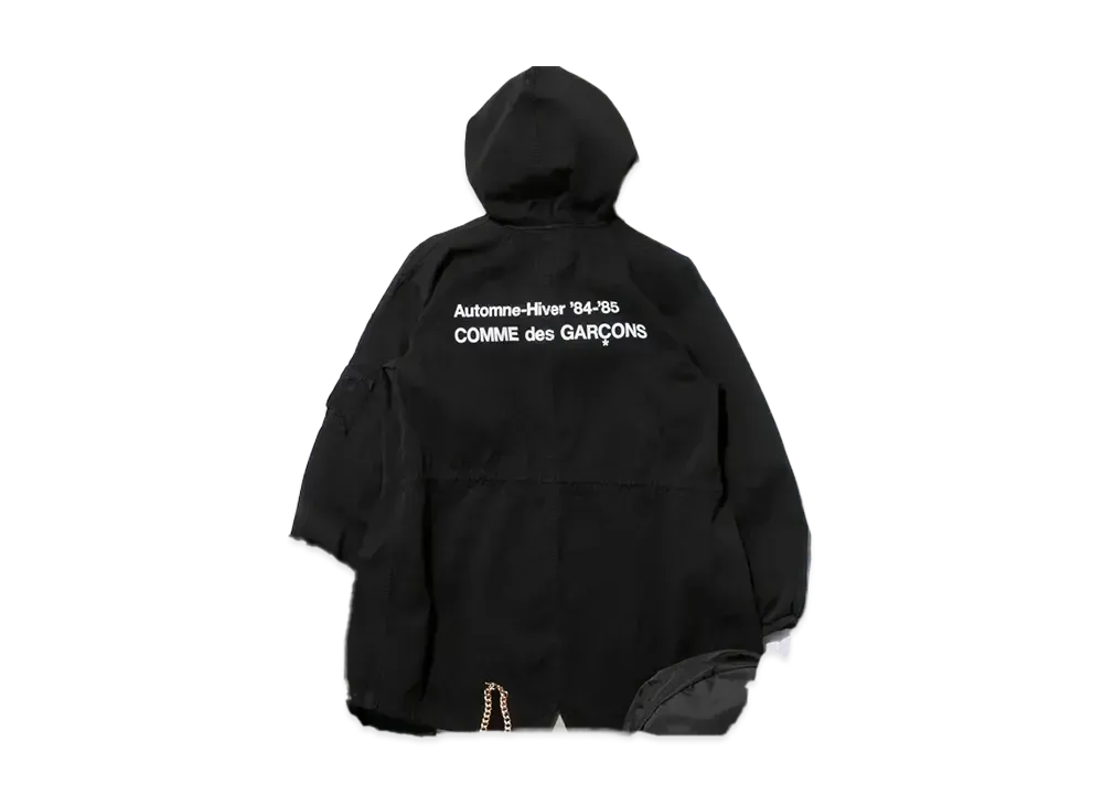 Comme des Garcons CDG x Alpha Staff Logo Fishtail Coat "Black"
