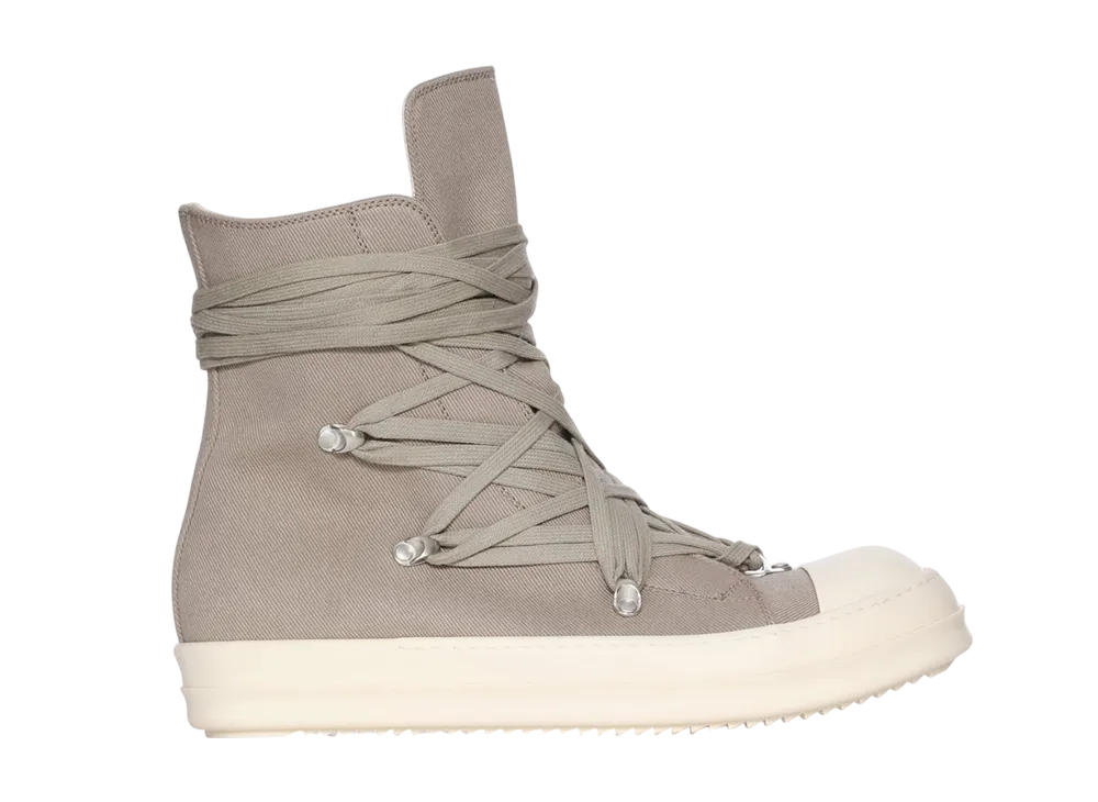 Rick Owens DRKSHDW Women's FW25 Concordians Megalace Sneaks "Dirty Pearl/Milk/Milk"