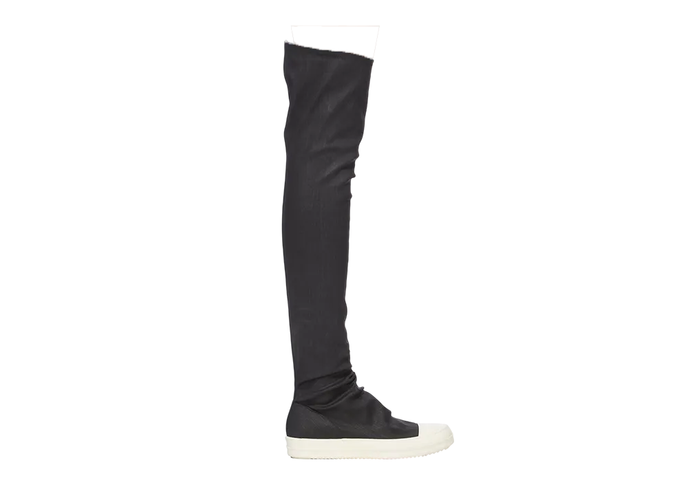 リックオウエンス ダークシャドウ ウィメンズ FW25 コンコルディアンズ ハイソックス スニークス "ブラックワックス/ミルク/ミルク"