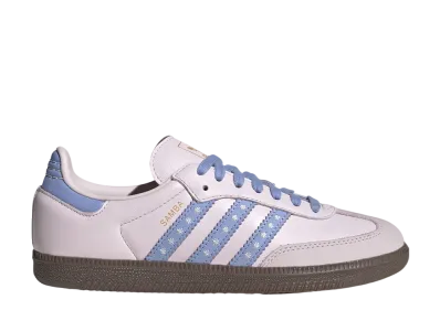 adidas Women's Samba OG "Almost Pink/Blue Spark/Gum"