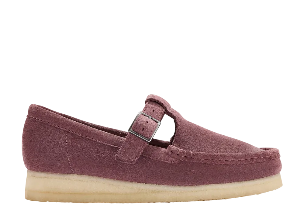 クラークス ウィメンズ ワラビー Tバー "ローズブラウンスウェード"