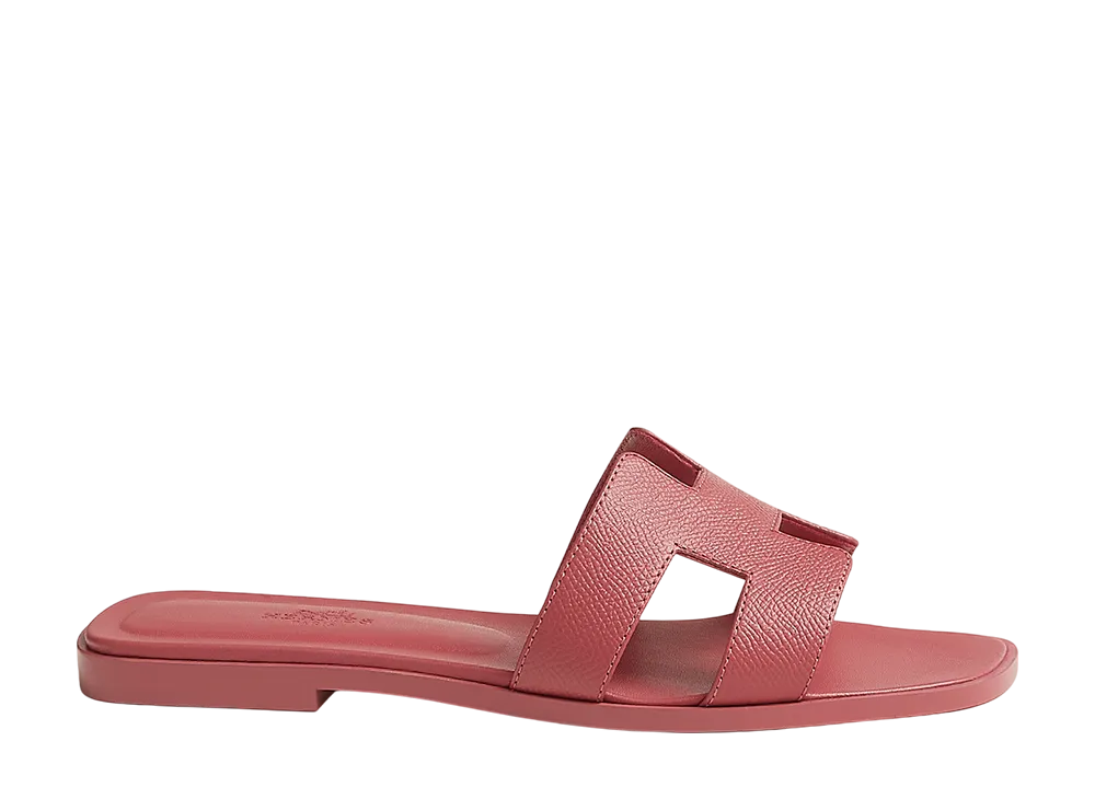 Hermes Women's Oran Sandal "Rose de Venise"