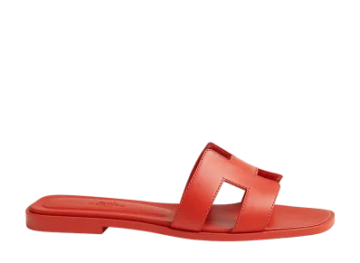 Hermes Women's Oran Sandal "Orange Capucine"