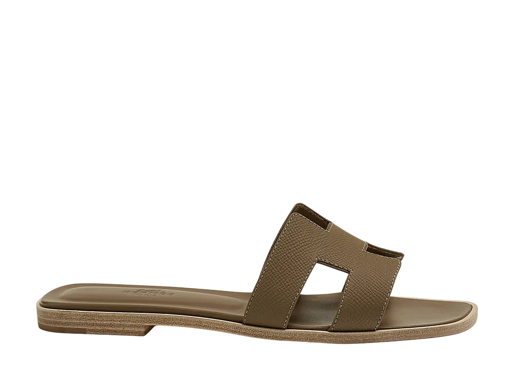 Hermes Women's Oran Sandal "Etoupe"