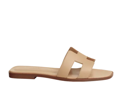 Hermes Women's Oran Sandal "Beige Natura"