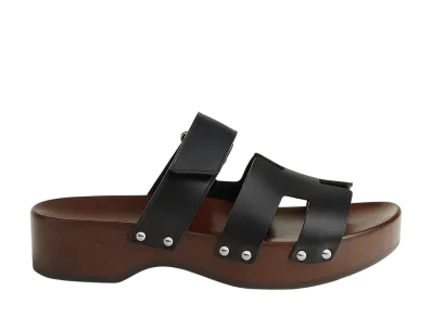 Hermes Women's Kos Clog "Noir"