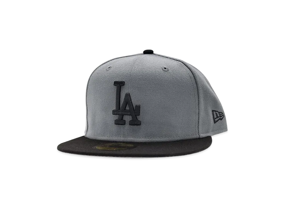 NEW ERA 59Fifty Cap Baseball Cap Los Angeles Dodgers "Gray/Black"