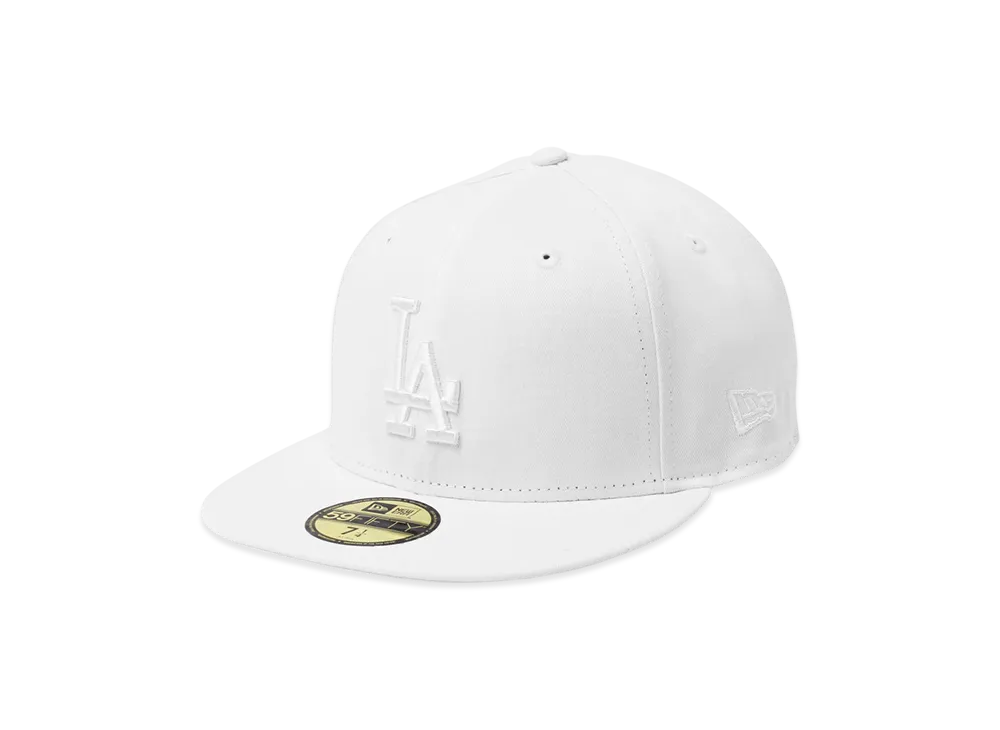 NEW ERA MLB Basic 59Fifty Assorted Colors Collection Los Angeles Dodgers "White"