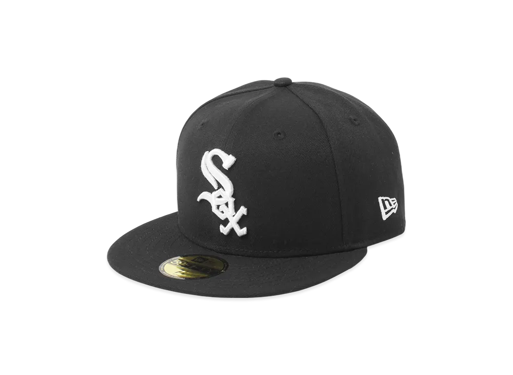 NEW ERA MLB Basic 59Fifty Assorted Colors Collection Chicago White Sox "Black"