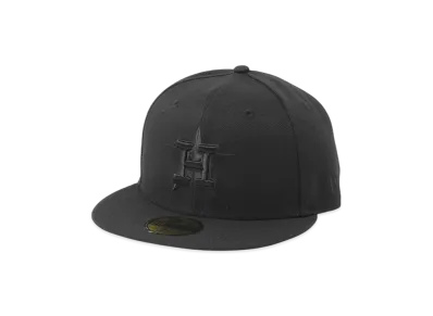 NEW ERA MLB Basic 59Fifty Black On Black Collection Houston Astros "Black"