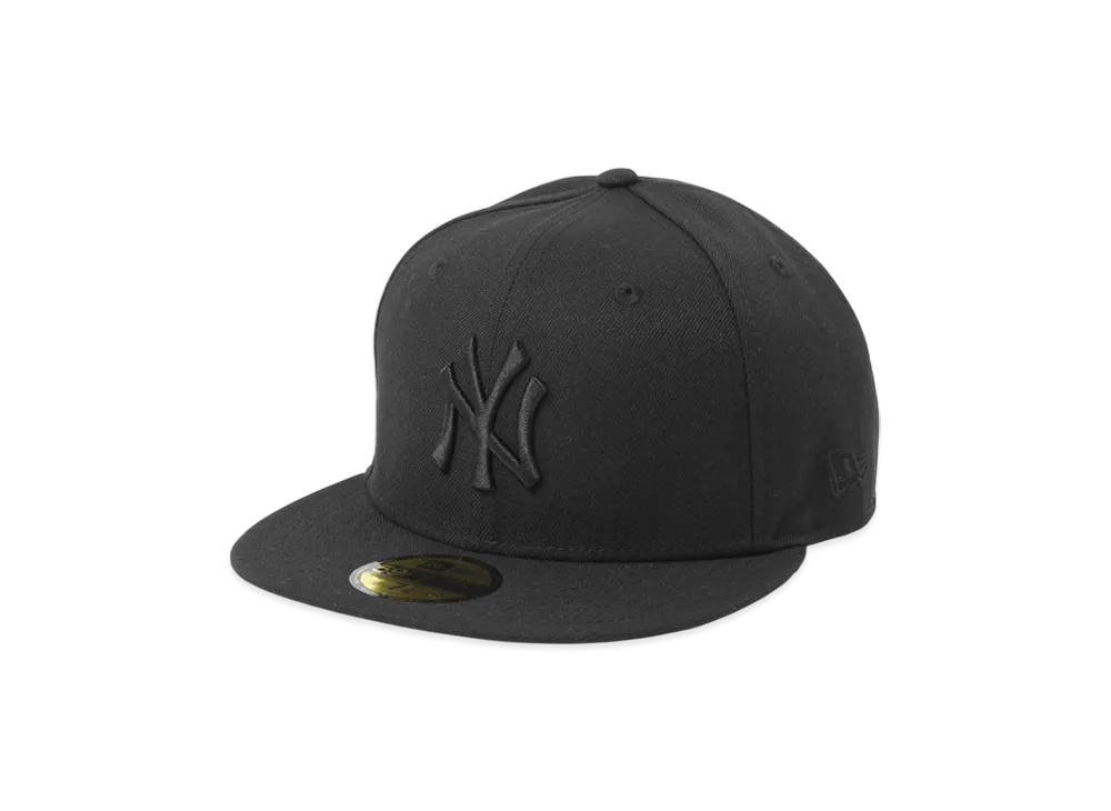 NEW ERA MLB Basic 59Fifty Black On Black Collection New York Yankees "Black"