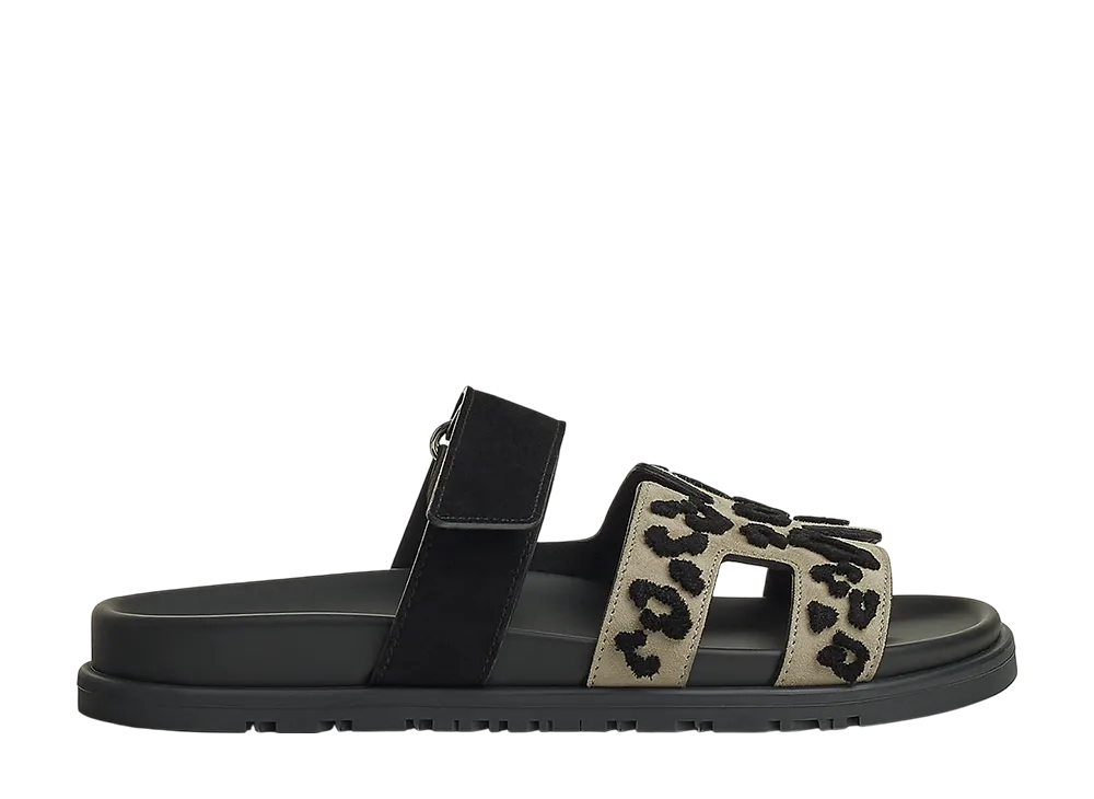 エルメス ウィメンズ シプレ サンダル "ベージュエスキス/ノワール"