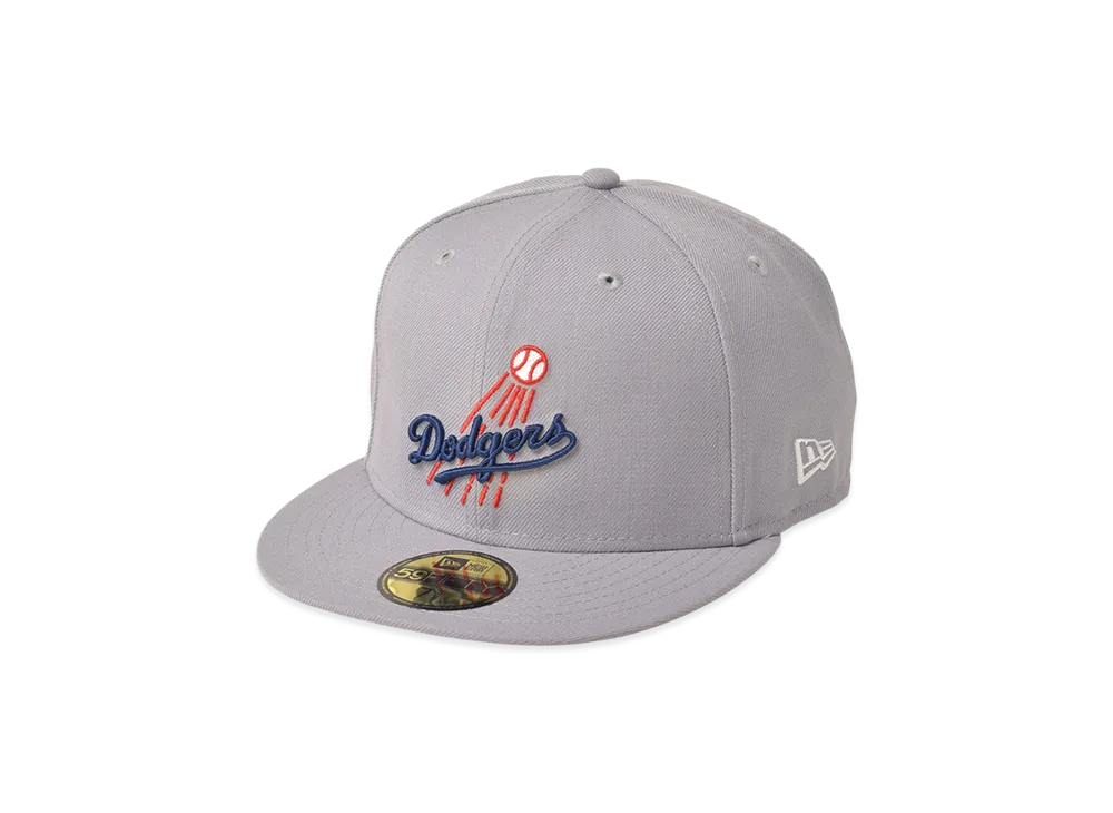 NEW ERA MLB Coop Wool 59Fifty Los Angeles Dodgers "Gray"