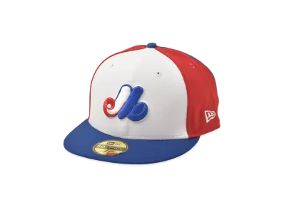 NEW ERA MLB Cooperstown Wool Fitted 59Fifty Collection Montreal Expos "White"
