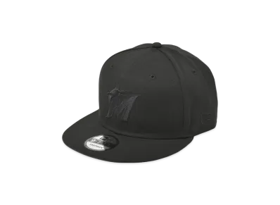 NEW ERA MLB Basic 9Fifty Black On Black Collectio Miami Marlins "Black"