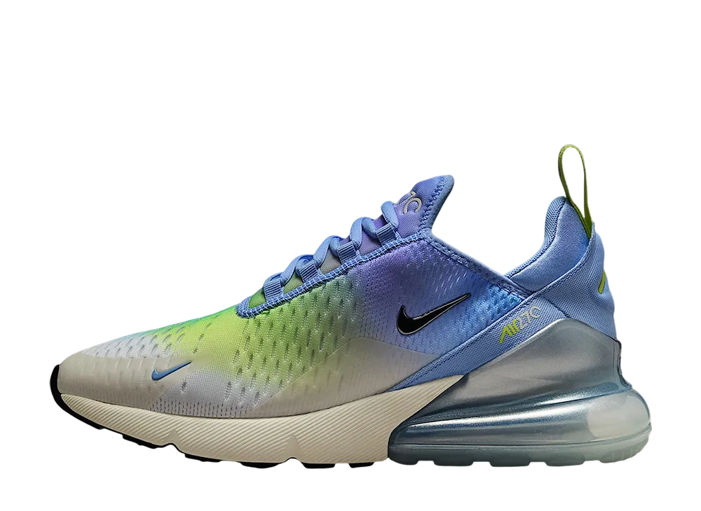 Nike Women's Air Max 270 "Aluminum/Hydrangeas/Light Lemon Twist/Metallic Silver"