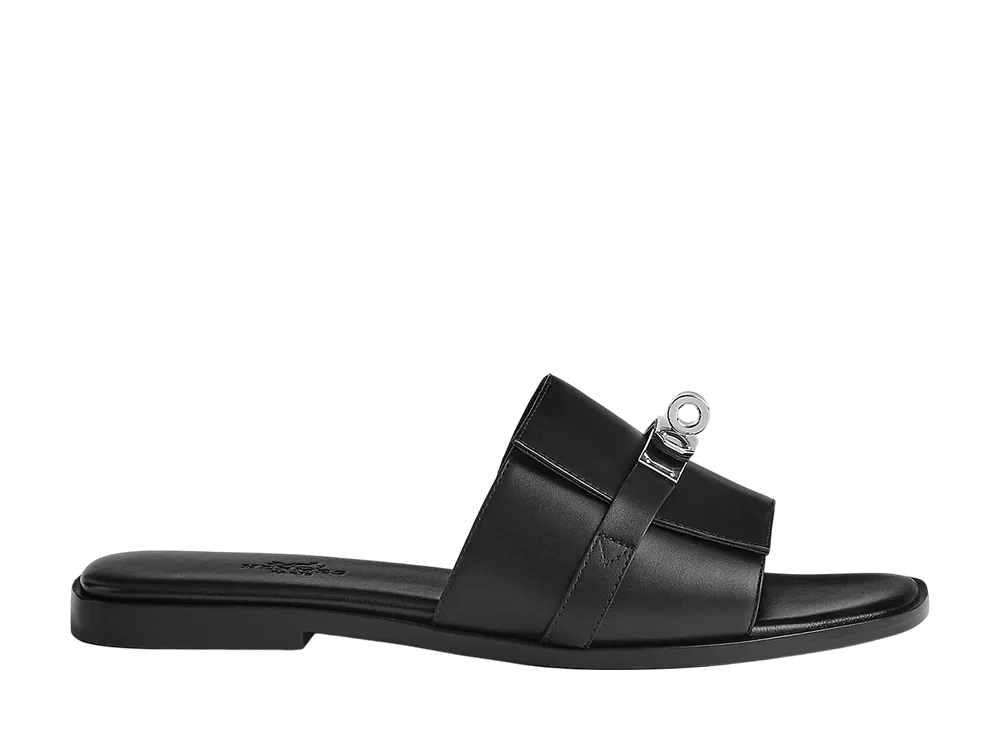 すっきりラインがおしゃれ☆【HERMES】サンダル Giulia 黒/白 Giulia sandal | Hermès USA