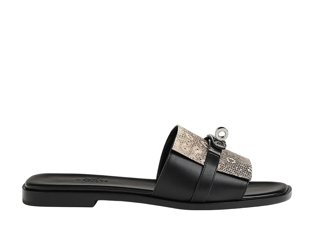 エルメス ウィメンズ ジュリア サンダル "オンブル/ノワール"