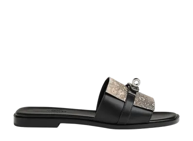 Hermes Women's Giulia Sandal "Ombres/Noir"