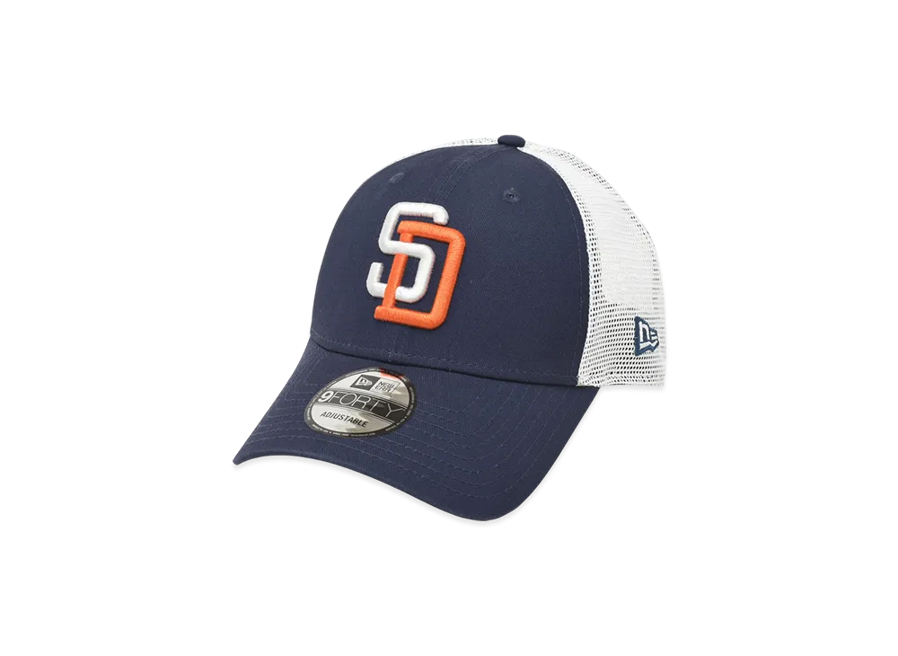 NEW ERA MLB Cooperstown Trucker 9Forty Collection San Diego Padres "Navy"