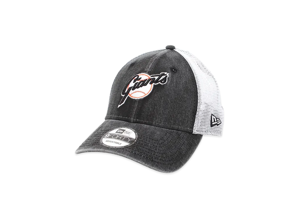 NEW ERA MLB Cooperstown Trucker 9Forty Collection San Francisco Giants "Black"