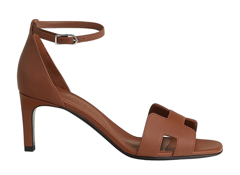 エルメス ウィメンズ ジョイ 70 サンダル "ゴールド"