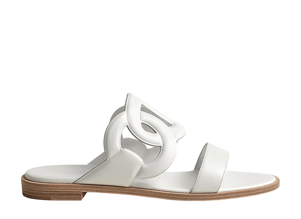 エルメス ウィメンズ ラグーヌ サンダル "ブラン"