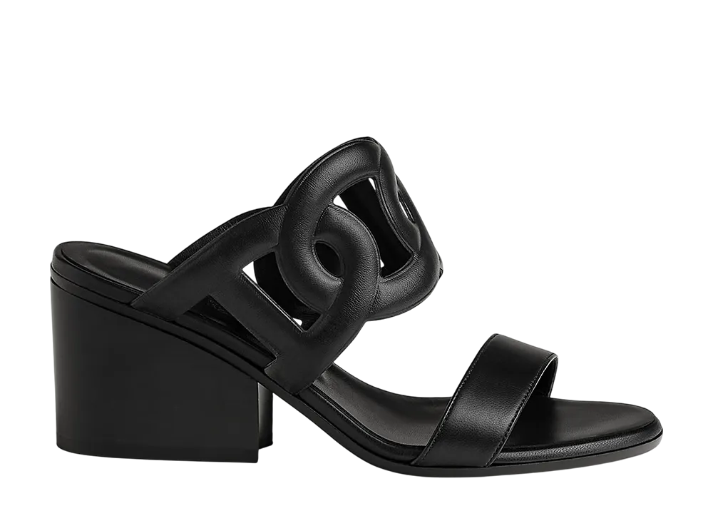 エルメス ウィメンズ リパリ 70 サンダル "ノワール"