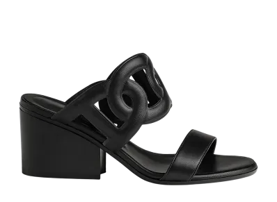 Hermes Women's Lipari 70 Sandal "Noir"