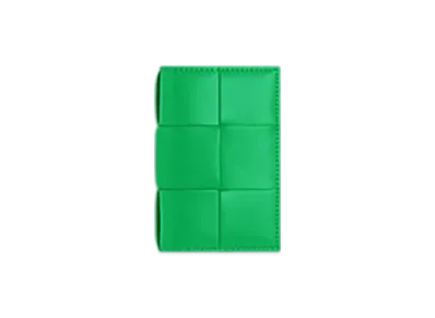 Bottega Veneta Cassette Flap Card Case "Parakeet"