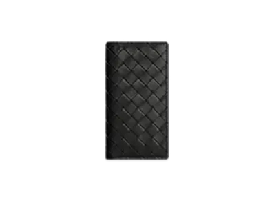 Bottega Veneta Slim Intrecciato Long Wallet "Nero"