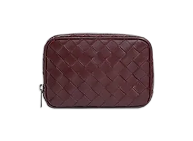 Bottega Veneta Intrecciato Small Organizer "Madder Brown"