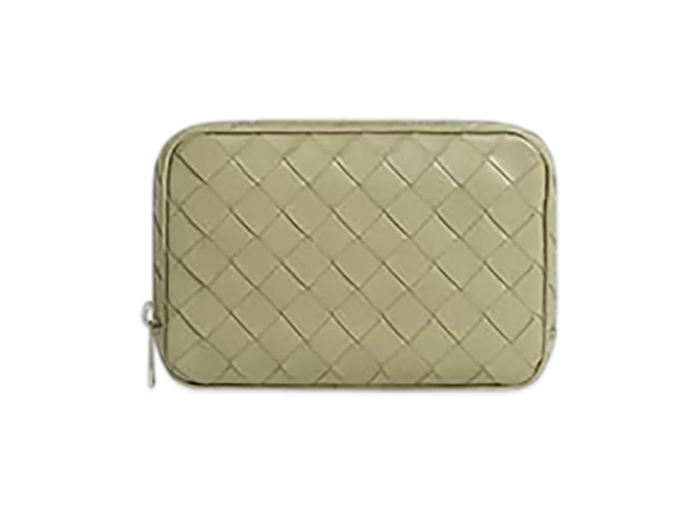 Bottega Veneta Intrecciato Small Organizer "Travertine"