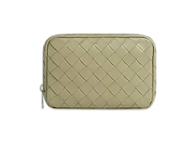 Bottega Veneta Intrecciato Small Organizer "Travertine"