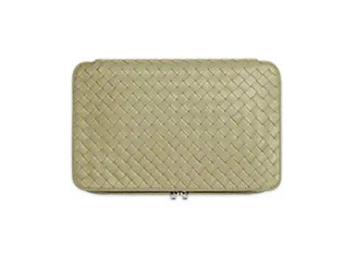 Bottega Veneta Intrecciato Small Packing Cube "Travertine"